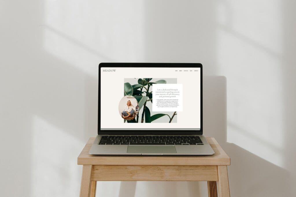 therapist website design